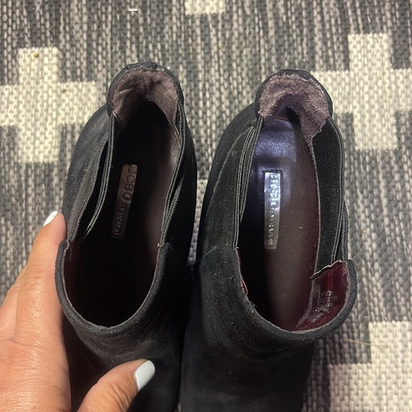 BCBG Black Suede Boots Size 7 - Picture 5 of 5
